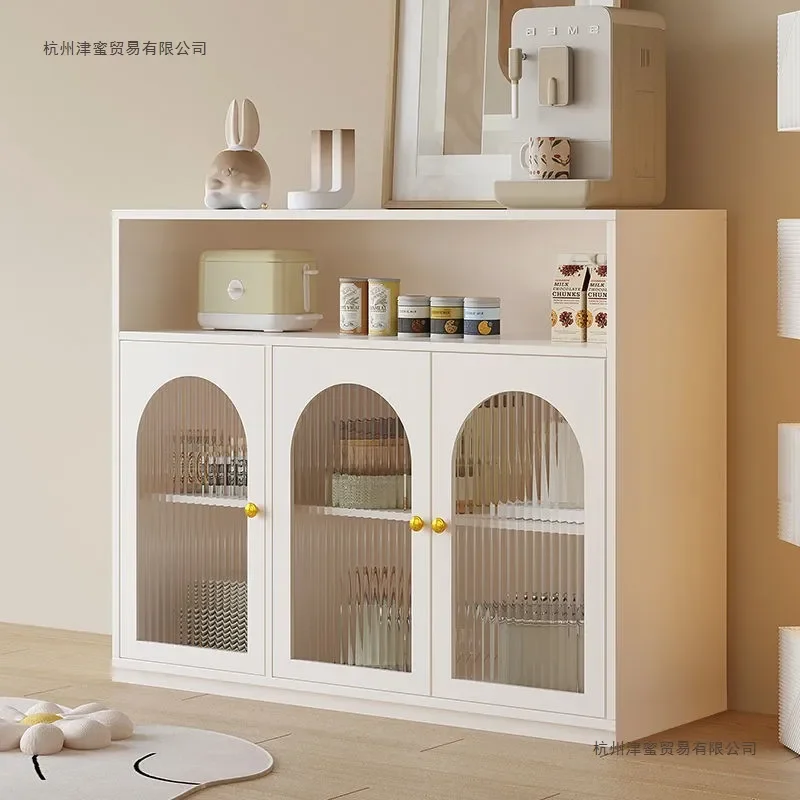 Floor-to-Ceiling Storage Cabinet for Dining Room Modern Minimalist Wall Mounted Sideboard Tea Cabinet Kitchen Pantry