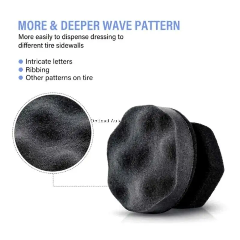 Picture 4:  Vehicle Wax Applicator Pad Buffing Wheel With Auto Adhesive Design For Quick Use