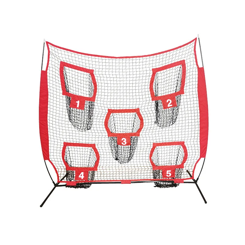 

High Quality Polyester Uniform Mesh Rugby Football Net Indoor Outdoor Durable Sturdy Detachable Portable Throwing Training Net