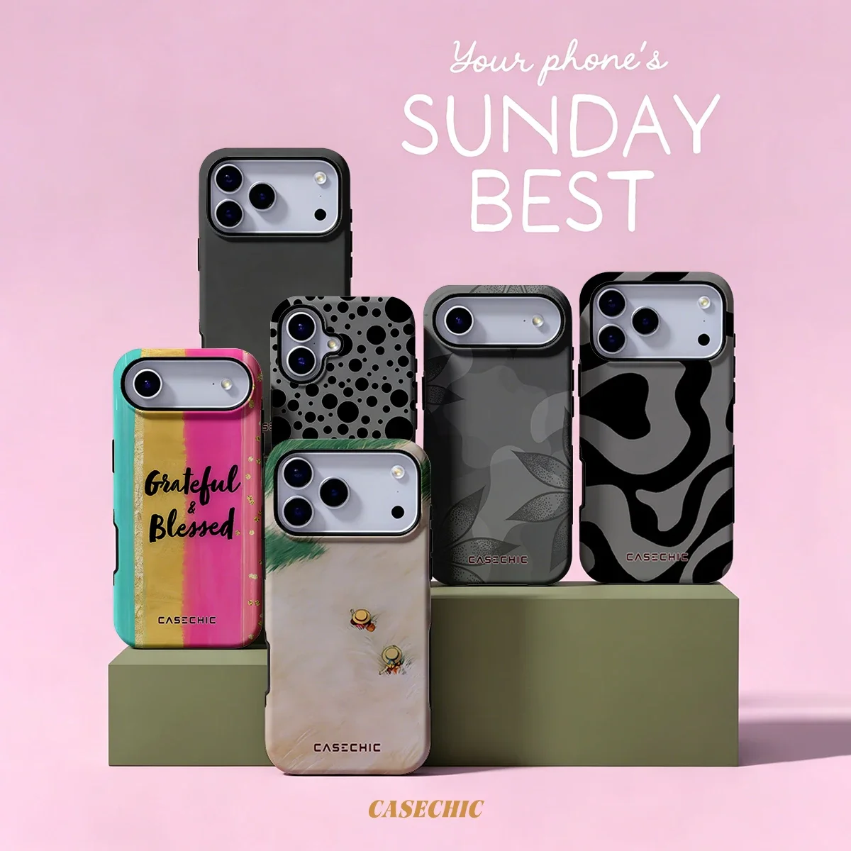 Grassland Stroll For Samsung Galaxy S26 S25 S24 A56 A36 Dual Layer Luxury Fashion Full Lens Protective phone Cover CaseChic