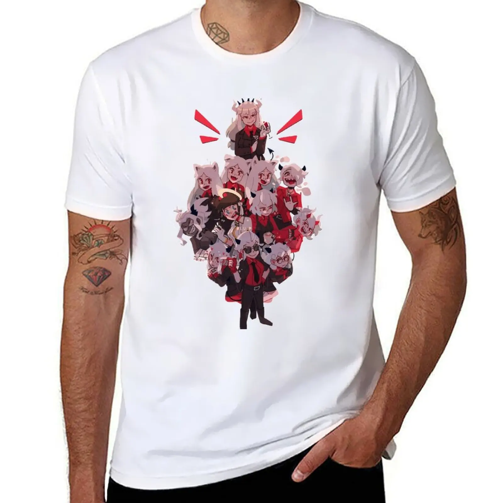 

Helltaker Crew (Satan) T-Shirt t shirts for man graphic vintage man t shirt luxury T-Shirt