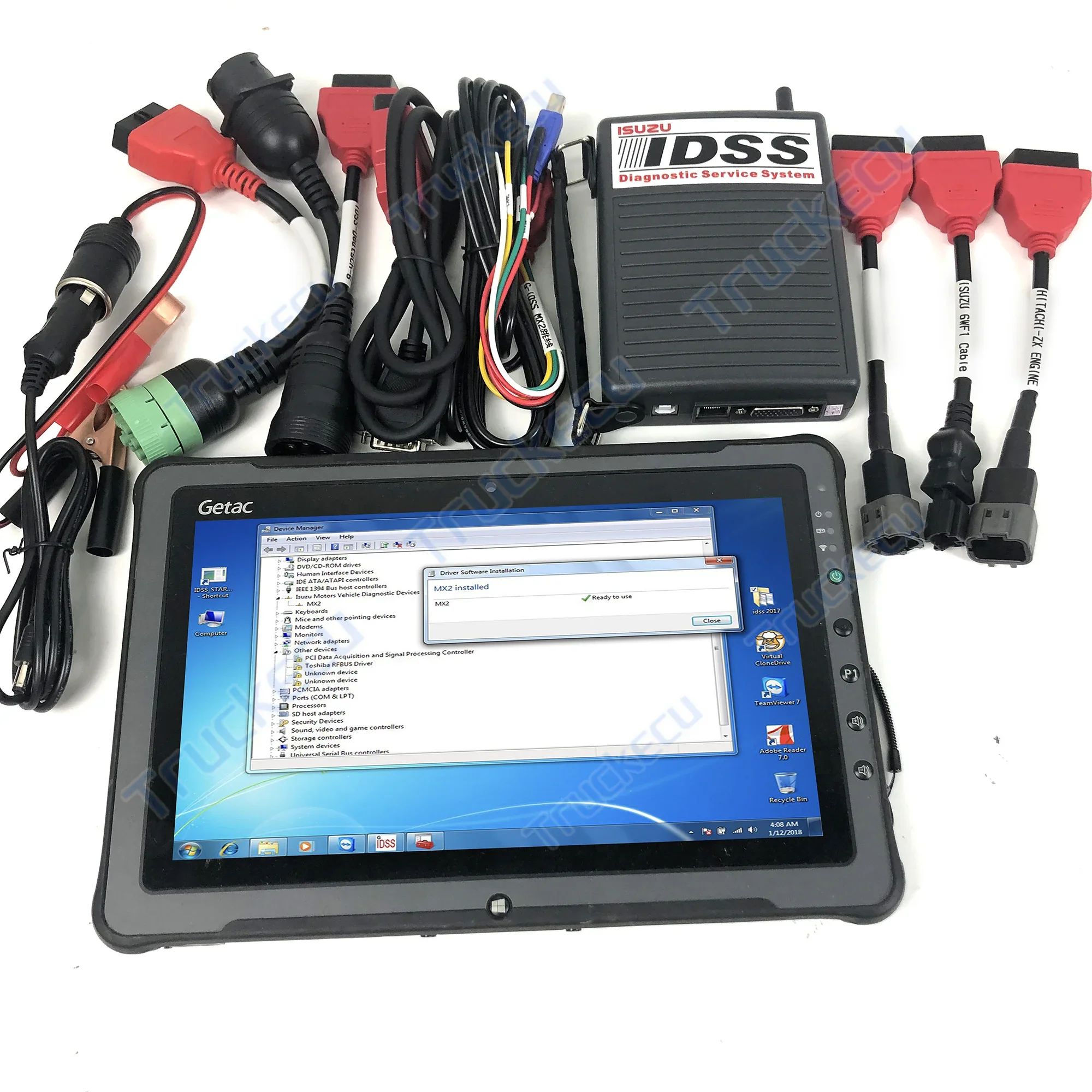 F110 Tablet for Isuzu IDSS III Adapter E-IDSS G-IDSS Commercial Vehicle Gas Diesel 6HK1 4HK1 Truck excavator Diagnostic Tool