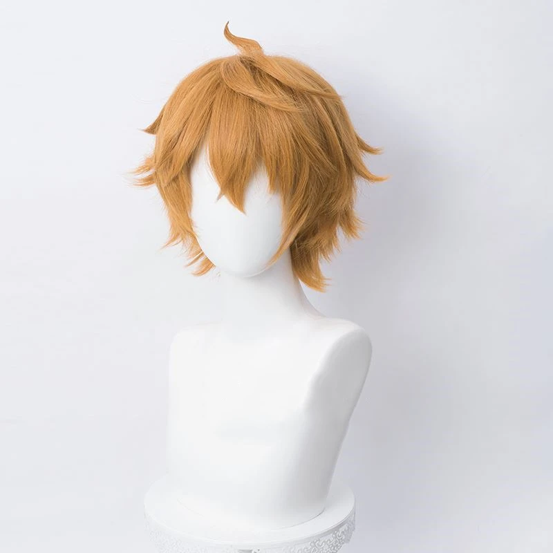 Tartaglia Childe Cosplay Wig Anime Genshin Impact Short Heat Resistant Synthetic Hair Tartaglia Role Play Costume Wigs anime