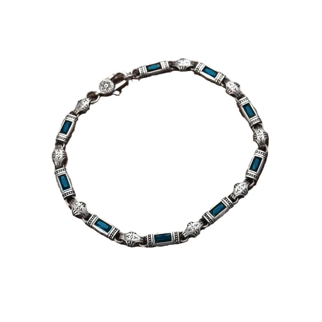 Buddhastone New Heavy Industry Trend New Style Arabesque Pattern Stone Bracelet Men and Women Gift Fashion Chain Jewelry
