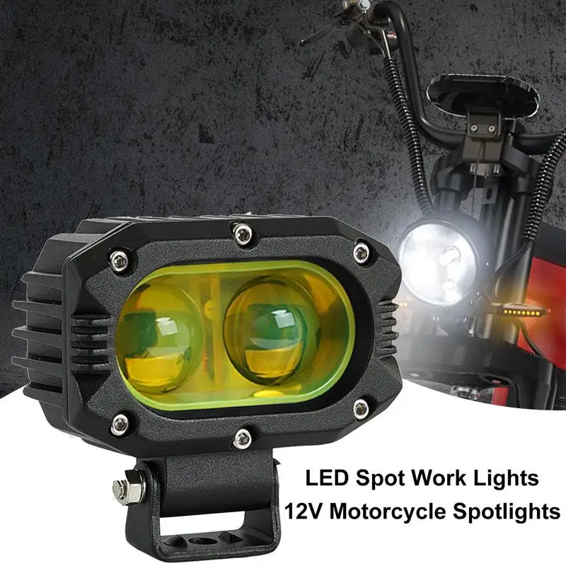 Motorcycle LED Fog Lights Waterproof Bright Motorcycle LED Lights Sturdy Dustproof Shockproof Fog Lights For Agricultural