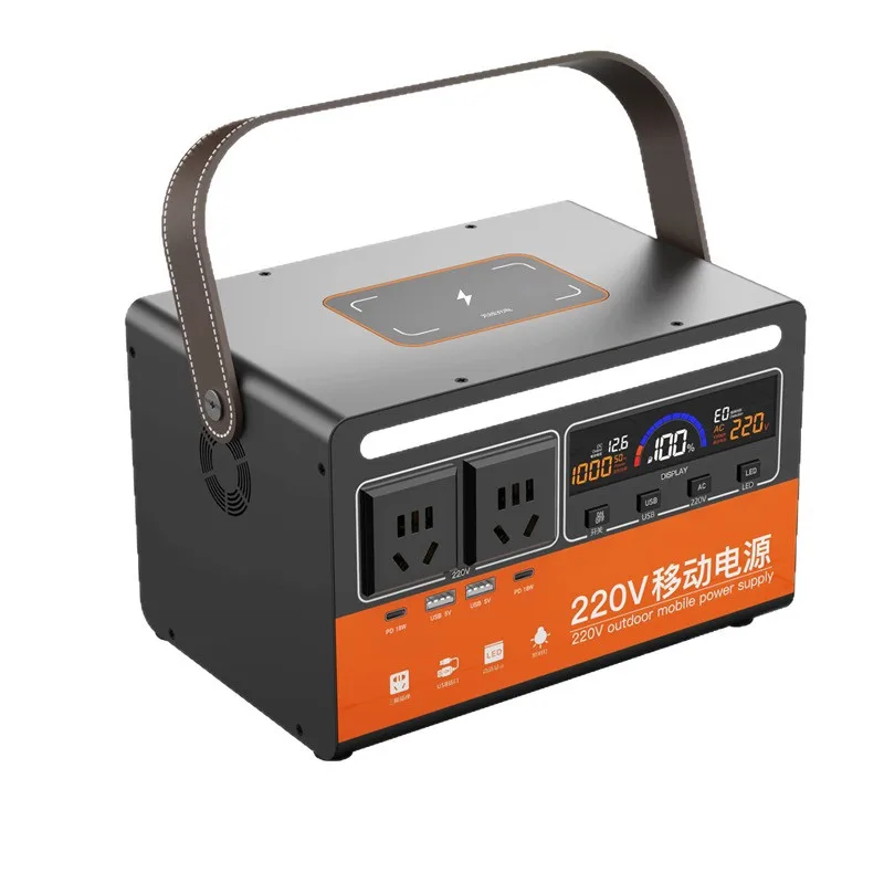 211200mAh Portable Outdoor Camping Power Station 1000w Li- Ion Battery 18650 220V AC Output  Power Bank Backup Power Supply