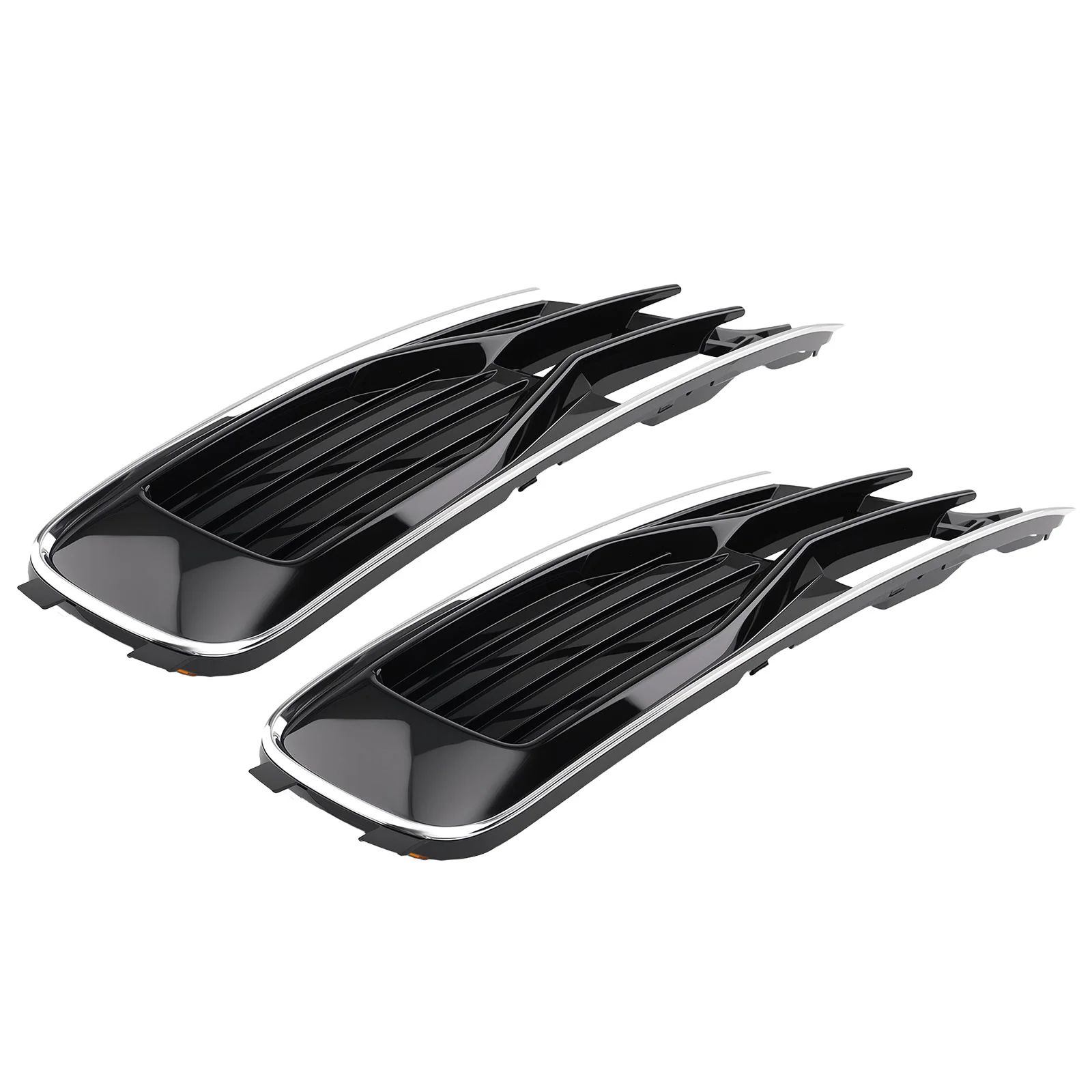 

Pair Front Bumper Fog Grille for Audi A6 C7 2014-2018 4G0807681AD 4G0807682AD