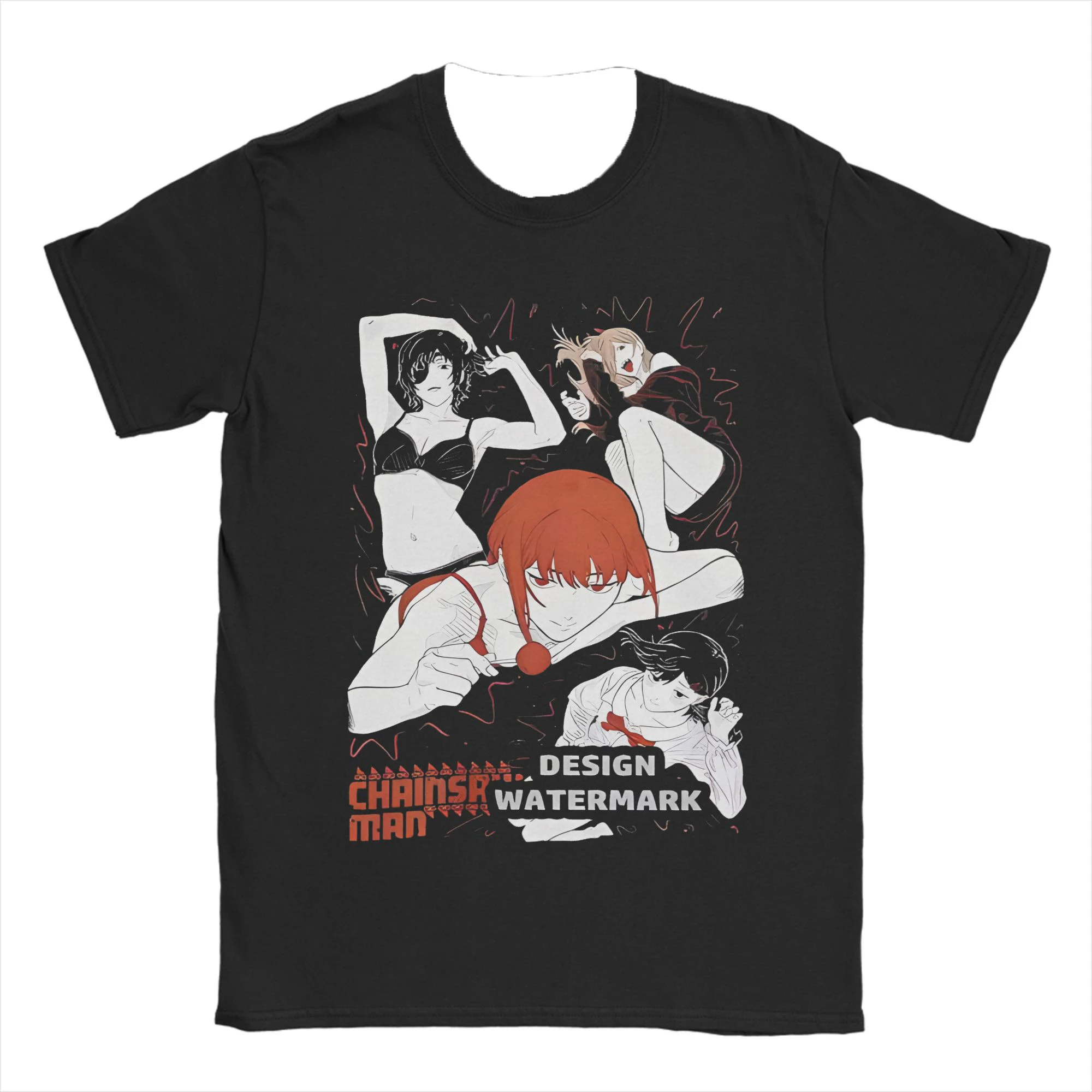 الشتاء والخريف بالمنشار تي شيرت قنبلة الشيطان Reze أنيمي النمط الياباني قميص أسود الرجال الملابس مريحة وسريعة التجفيف