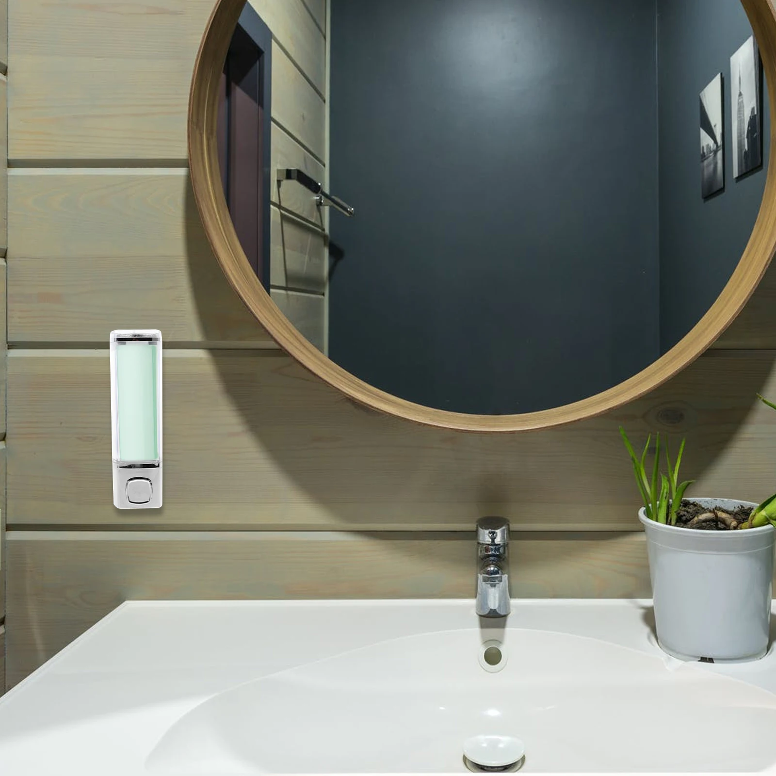 

Soap Dispenser Box Random Liner Color Wall Hospital Holder Shampoo Container Reusable