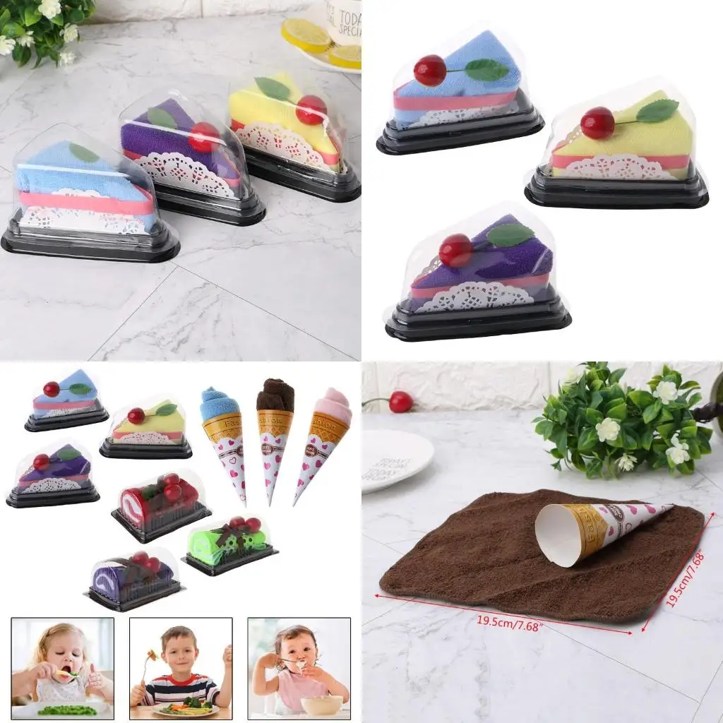 

Cherry Cake Sandwich for Swiss Roll Shape Hand Towel Washcloth Wedding Party Gif high quality