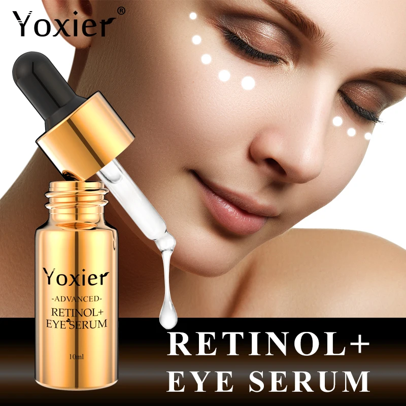 Remove Dark Circles Eye Serum Improve Eye Bags Firming Lightening Fine Lines Moisturizing Brightening Eye Care 10ml * 11pcs