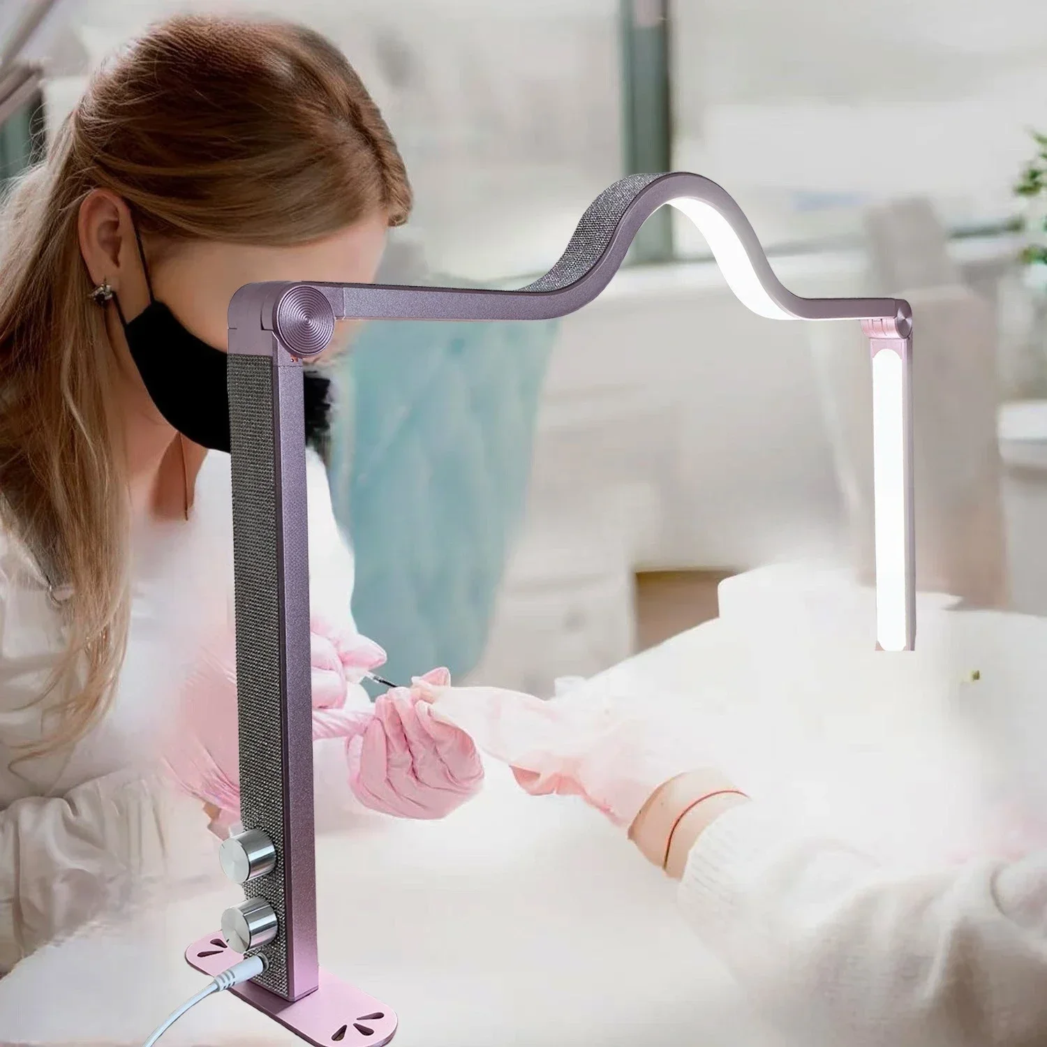 Desktop nail lamp, beauty salon nail salon special eyebrow nail salon beauty filling light folding desktop beauty