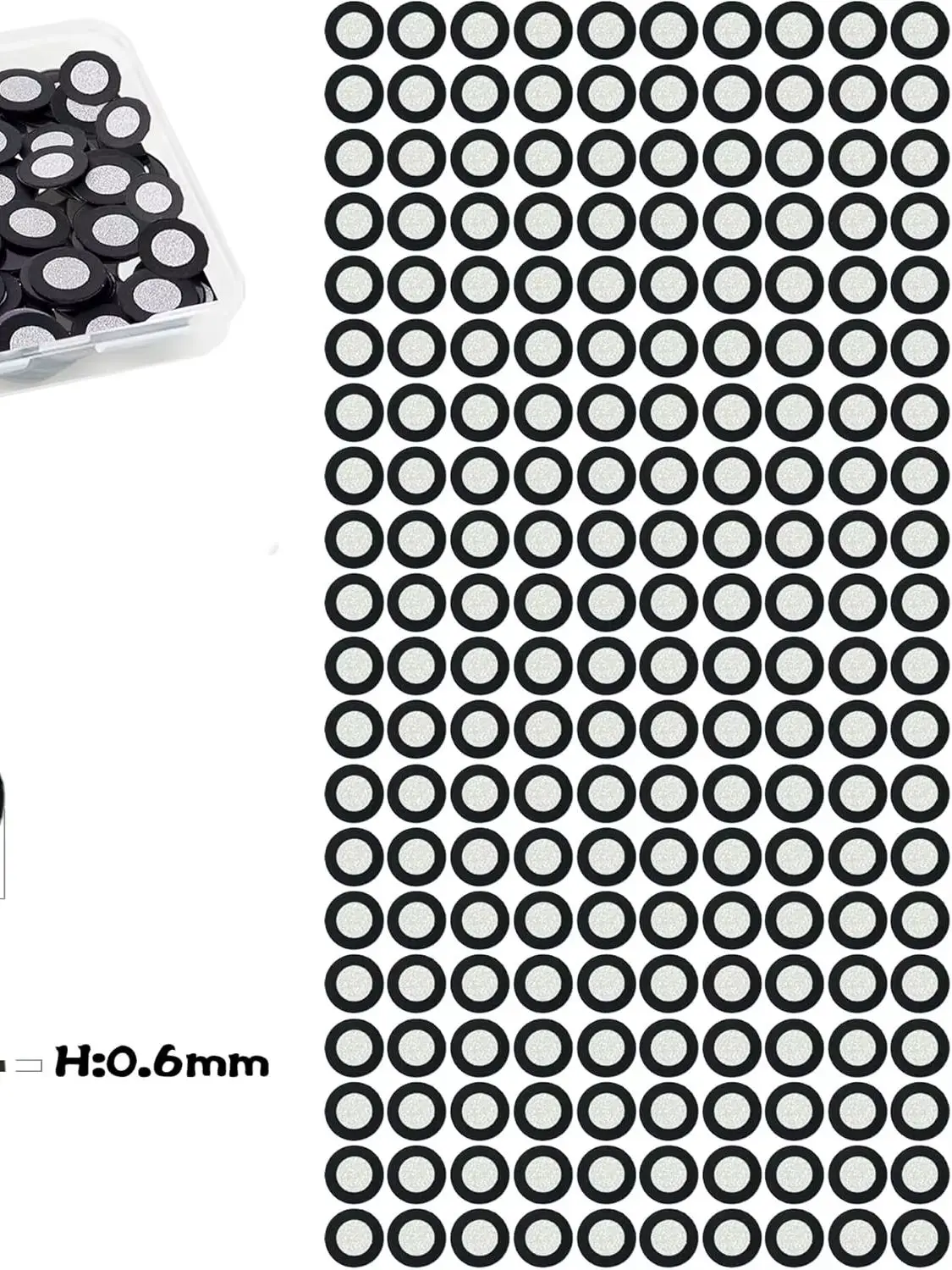Magnetyczne znaczniki fidukcyjne do skanowania 3D, punkty celownicze o średnicy wewnętrznej 3 mm i zewnętrznej 6 mm, do skanowania 3D i wyrównywania. — zdjęcie produktu 7