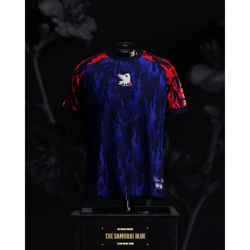 Assisting World Football Events, Japanese Creative Concept Jersey, Summer Jersey Designed for Solo Use, 3D Printed Jersey Soccer