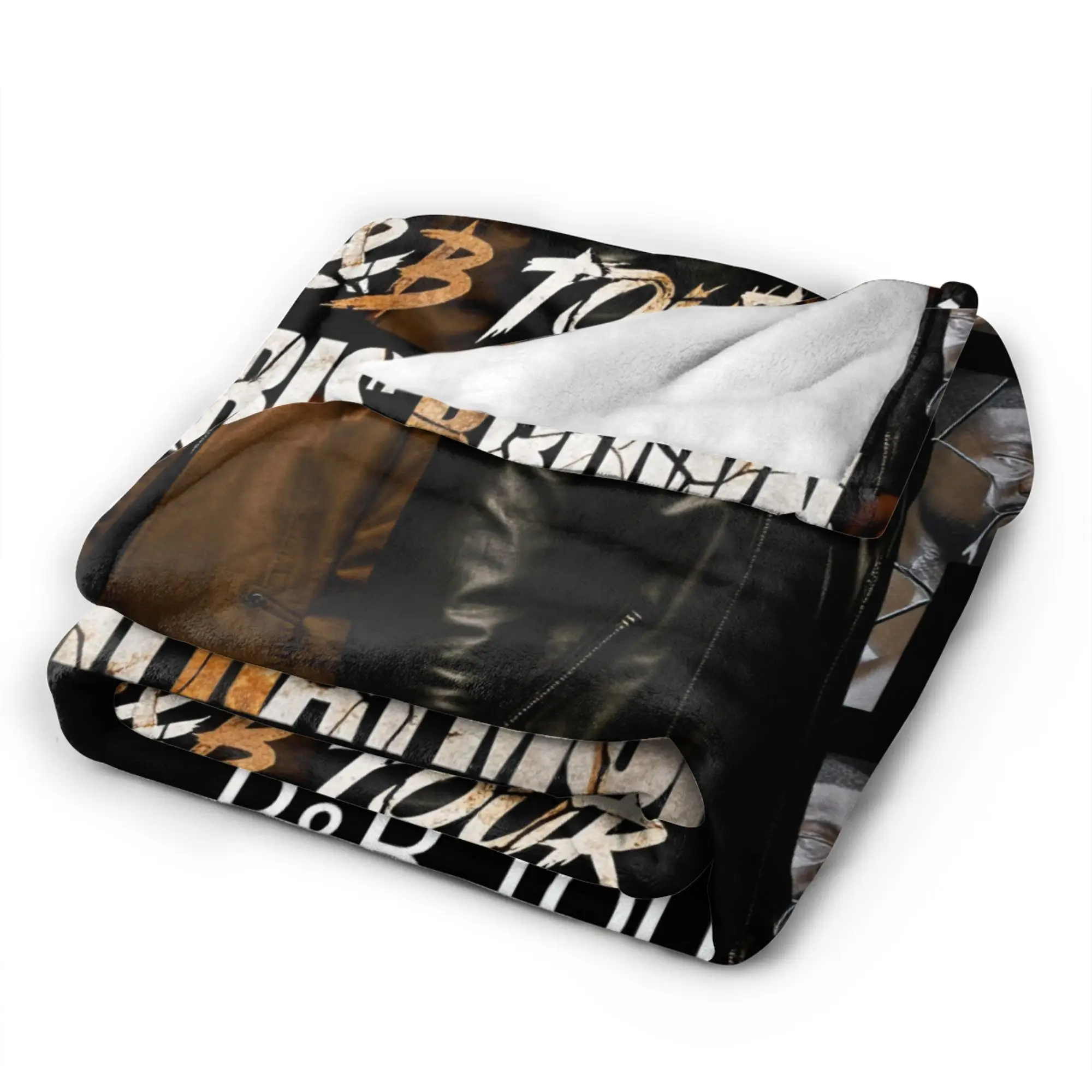 Chris Brown And Usher The Rb Tour Flannel Blanket Winter Raymond And Brown Super Soft Throw Blanket for Bedspread Sofa Bed