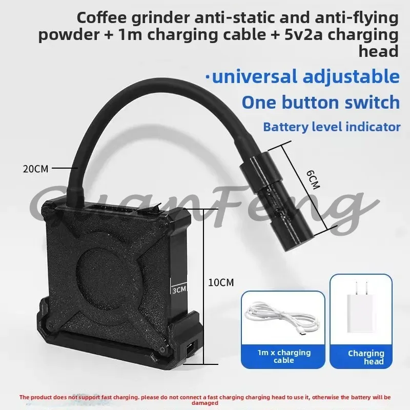 Automatic Plasma Generator Anti-Static Device for Coffee Grinder Prevents Powder Fly-Away