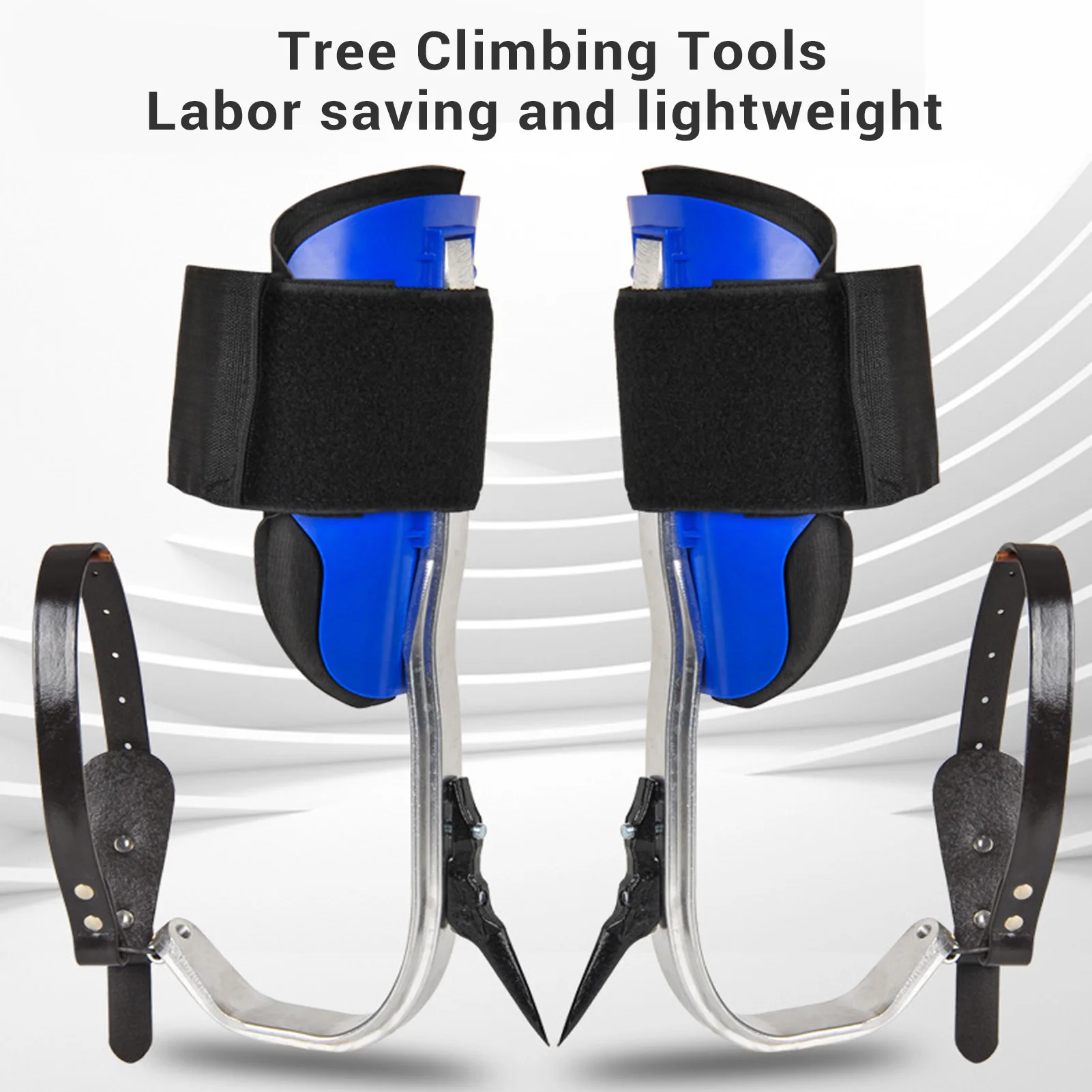 Tree Climbing Equipment Tree Climbing Spikes Aluminum Alloy Anti Slip Pedal Easy Disassembly Multifunctional for Fruit Picking