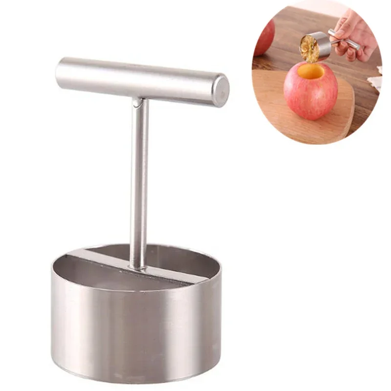 Sharp Rvs Apple Core Uitboren Cutter Multifunctionele Fruit Core Pitter Remover Separator Voor Keuken Gereedschap Accessoires