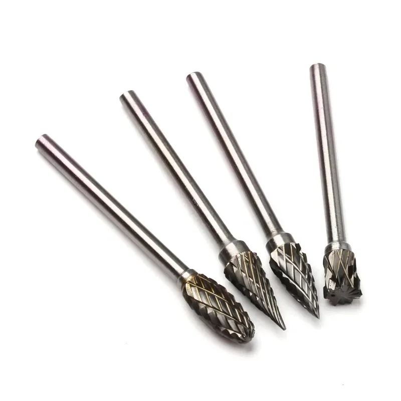 10 Pcs Putar Duri File Penggilingan Pemotong Router Bit Set Multifungsi Alat Abrasif Woodworking Logam Cutter Alat