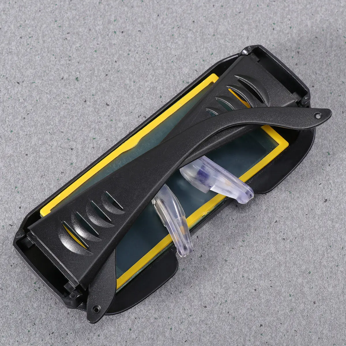 Solar Powered Auto Darkening Welding Goggles Pc Material Lightweight Anti Uv Ir Radiation Protection for Grinding Cutting