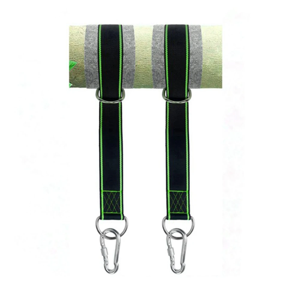 Robust Outdoor Swing Straps for Hanging Chairs 1 5m Long with Tree Protectors and Metal Hooks for Secure Setup