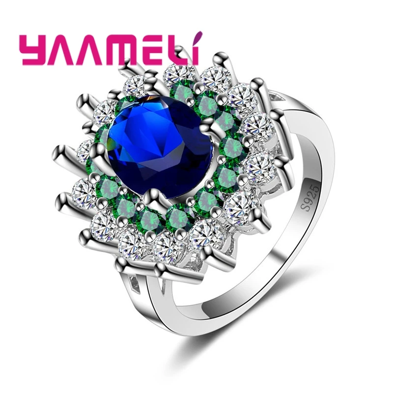 

Charming Flower 925 Sterling Silver Style Plant Leaves Cute For Mature Woman Bride Wedding Jewelry Ring Best Gift