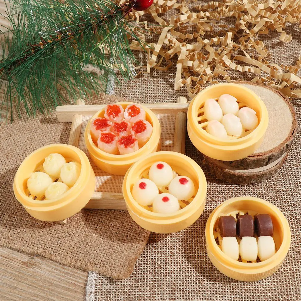 Miniature Dollhouse Chinese Rice Pastry Casserole Noodles Dessert Kitchen Toy Fake Food for 1/6 Doll Toys Dollhouse Decoration