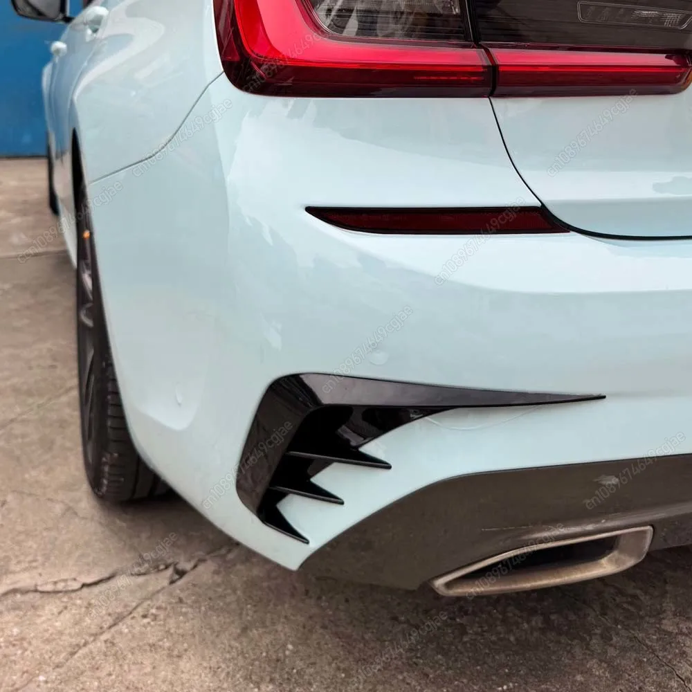 

Car Rear Bumper Lip Spoiler For BMW 3 Series G20 M-Sport 320e 330e 318i 320i 325i 330i 340i 2019-2022 Air Vent Outlet Cover Trim