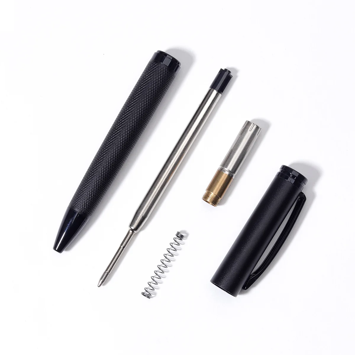 2PCS Metal Ballpoint Pen Luxury Business Signature Pen Engraved Wave Texture Twist Action Black Ink Office Gift Pen Custom Logo