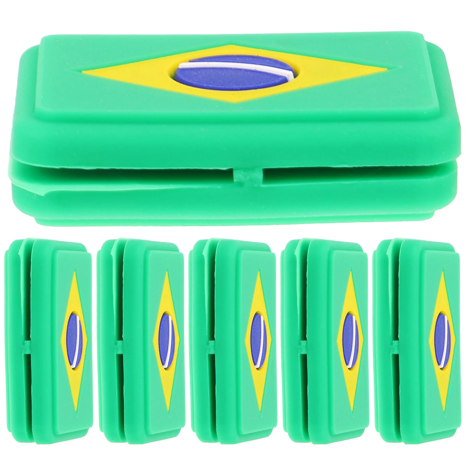 

6 шт. амортизаторы для теннисных ракеток для ракеток, демпферы вибрации с флагом, ракетка из силикагеля, ракетка