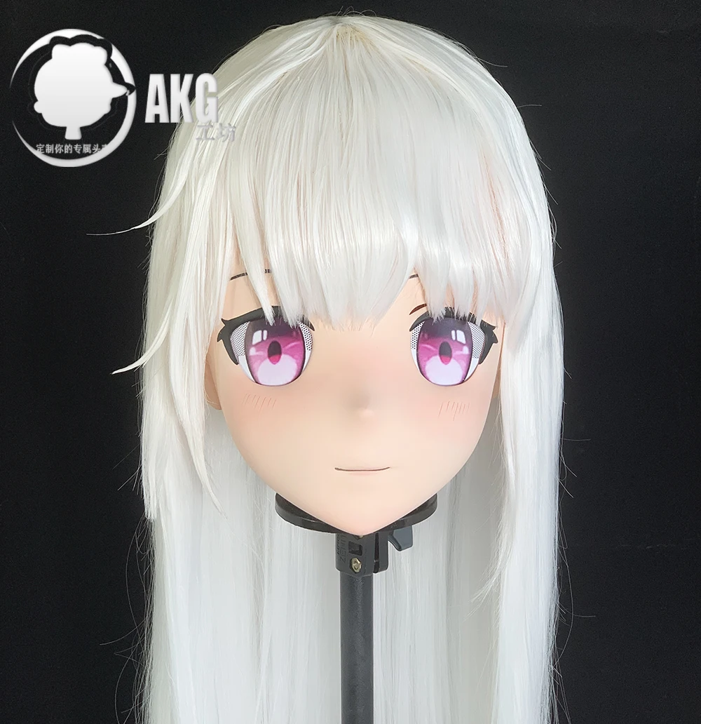 

(AL77)Customize Character Crossdressing Female/Girl Resin Full/Half Head With Lock Anime Cosplay Japanese Animego Kigurumi Mask