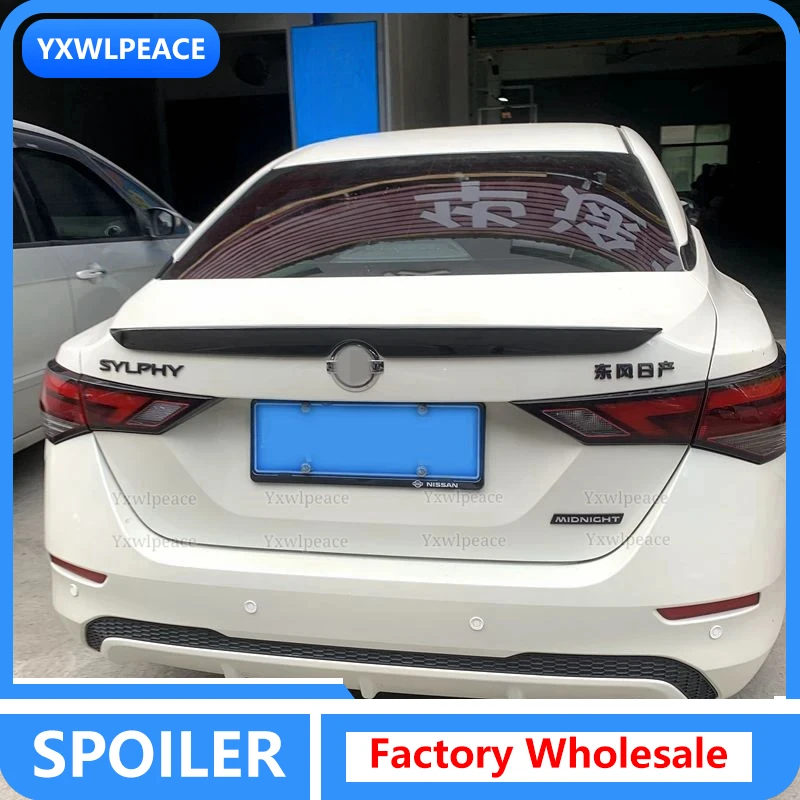 

For Nissan Sentra Spoiler 2020-2021 Nissan Sylphy High Quality ABS Material Car Tail Wing Decoration Rear Trunk Spoiler