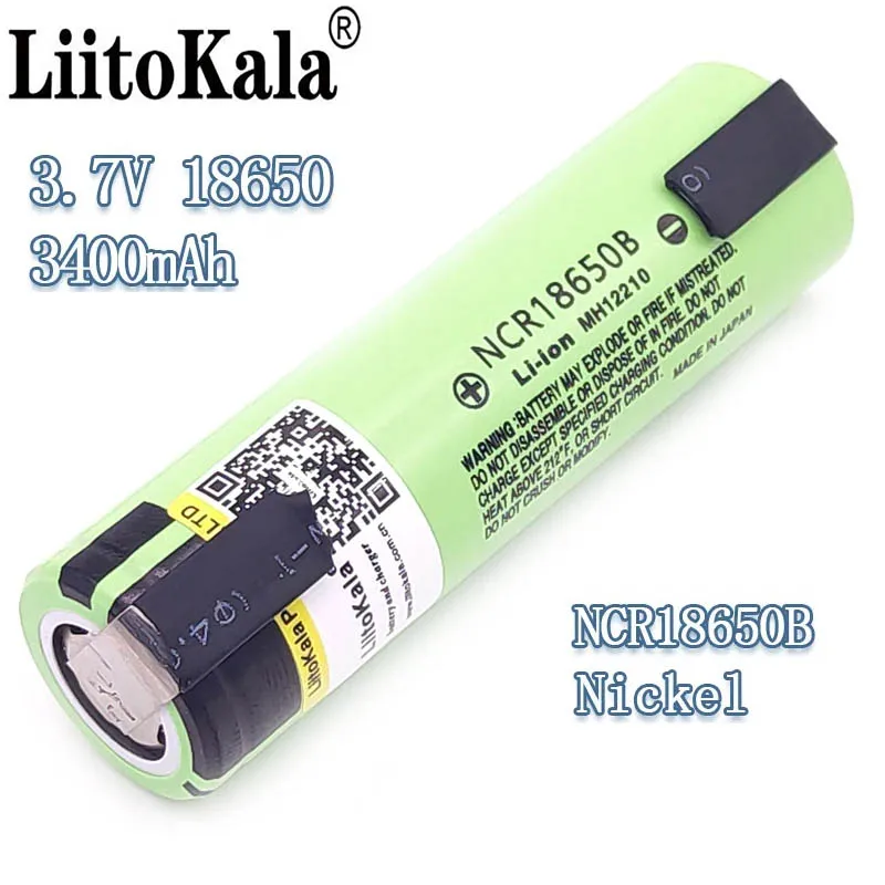 

Hot New Original NCR18650B 3.7 v 3400mah 18650 Lithium Rechargeable Battery Welding Nickel Sheet batteries