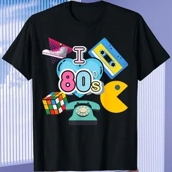 Funny 80's Vintage Design Men's T-shirt Nostalgic I Love The 90's 100% Cotton Short-sleev Trip Down Memory Lane 80’s TShirt