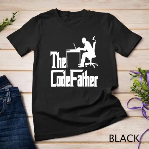 The Codefather Programmer Coder Developer Software Geek T-Shirt Unisex T-shirt