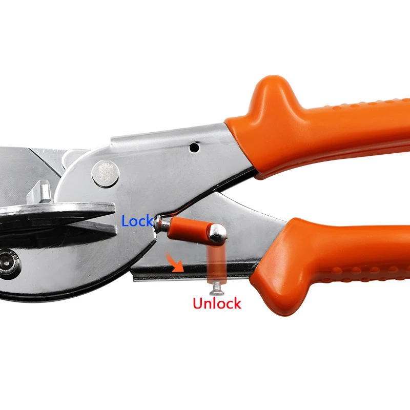 Multi Angle Miter Shear Cutter 45-135 Degree Adjustable Scissors with Blades Hand Cutting Tools for Miter Jobs and DIY Projects