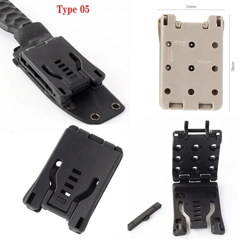 Hunting Kydex waist clip Tek Lok belt loops belt clip for knife kydex sheath/holster K sheath abbard kit gun holster clip image 6