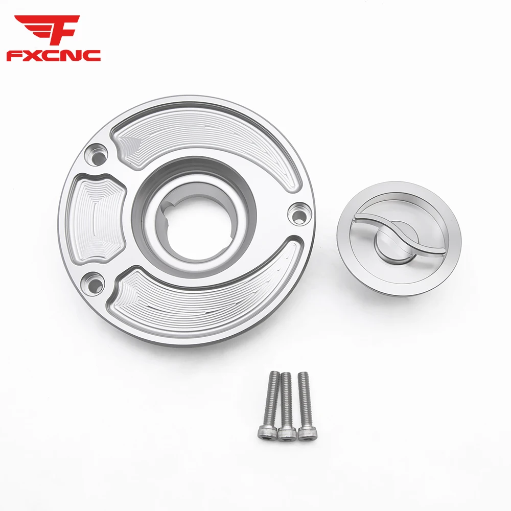 For CFMOTO XO-1 Papio 125 CF125 CNC Fuel Gas Tank Cap Cover Aluminum Keyless Motorcycle Accessories