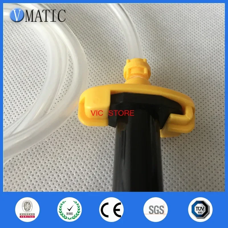 Free Shipping EFD 10cc/ml Pneumatic Syringe Barrel Valve Robot Adapter With Syringe Piston And Dispensing Needle Tip