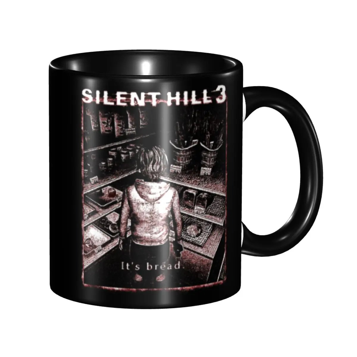 Taza personalizada de Its Bread Silent Hill, 3 tazas de cerámica DIY para té, leche y café