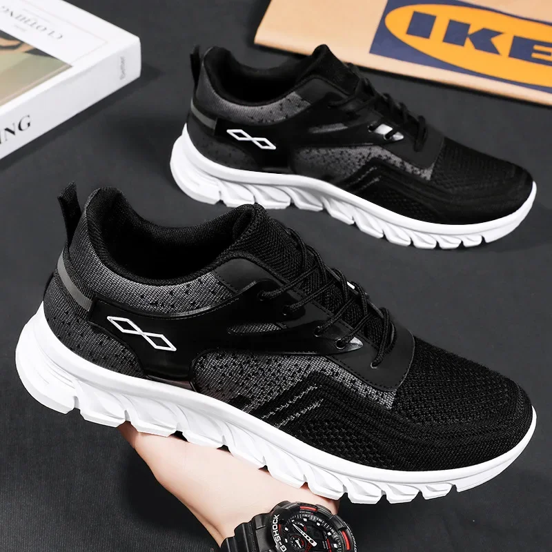 Men's Shoes Lightweight Comfortable Sports Shoes Soft Sole Breathable Mesh Casual Running Shoe Trendy Versatile Student Sneakers image 6