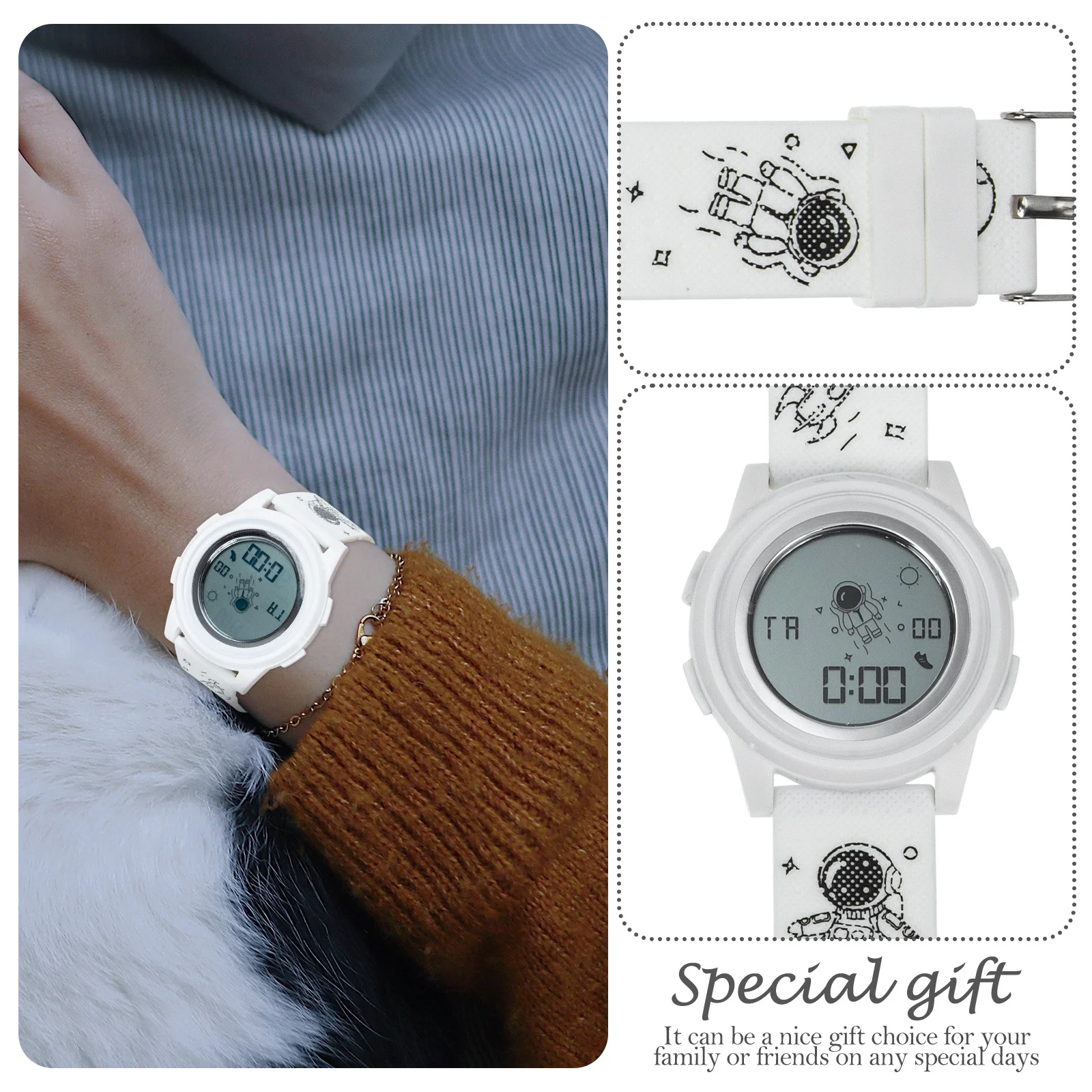 Electronic Watch Kids Unisex Multi-Functional Digital Wrist Watch Luminous Date Timer Sports Children Smartwatch