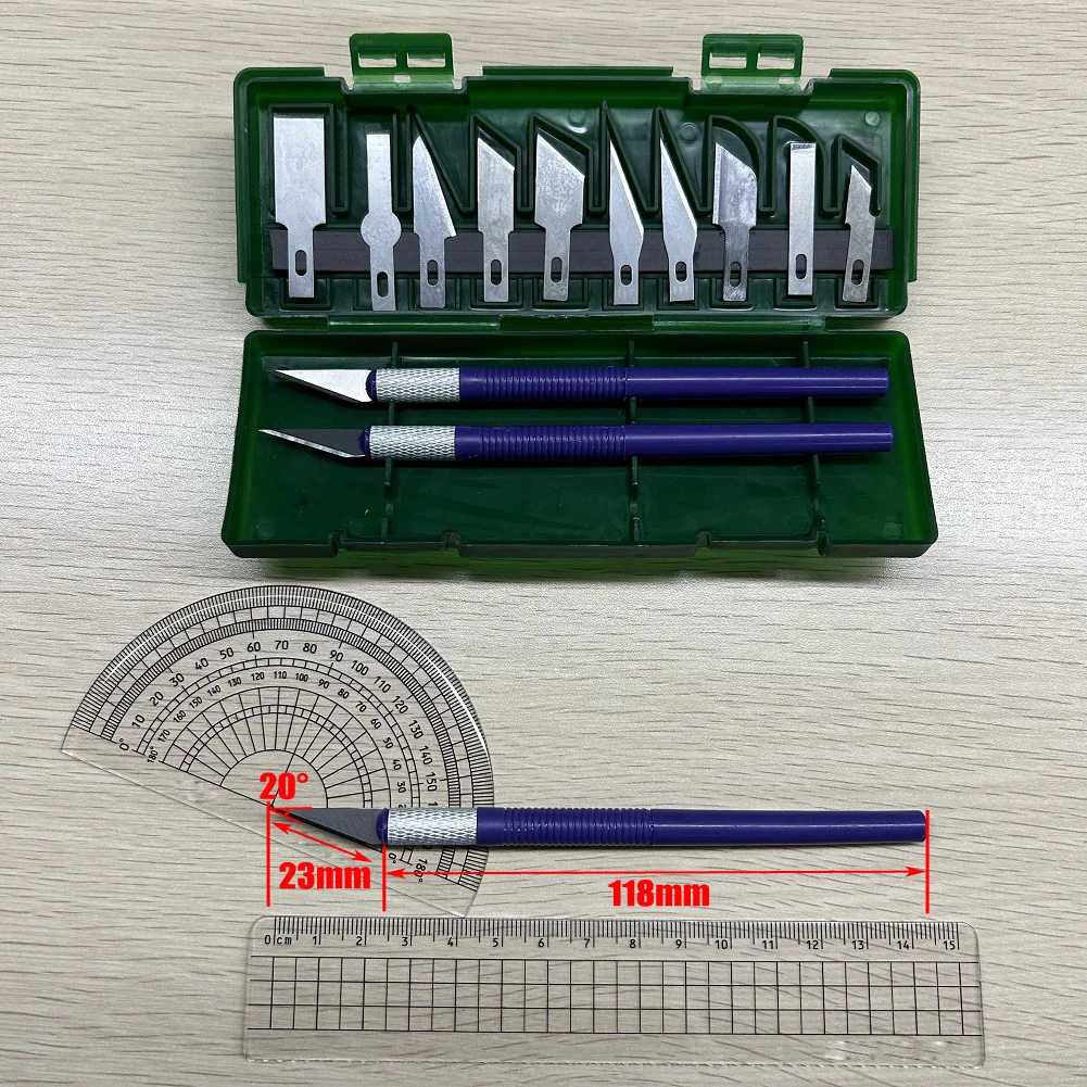مجموعة قطع نحت متعددة الوظائف مع صندوق ، ملصق ورقي ، شفرات فنية ، منزل ، علامة تجارية جديدة