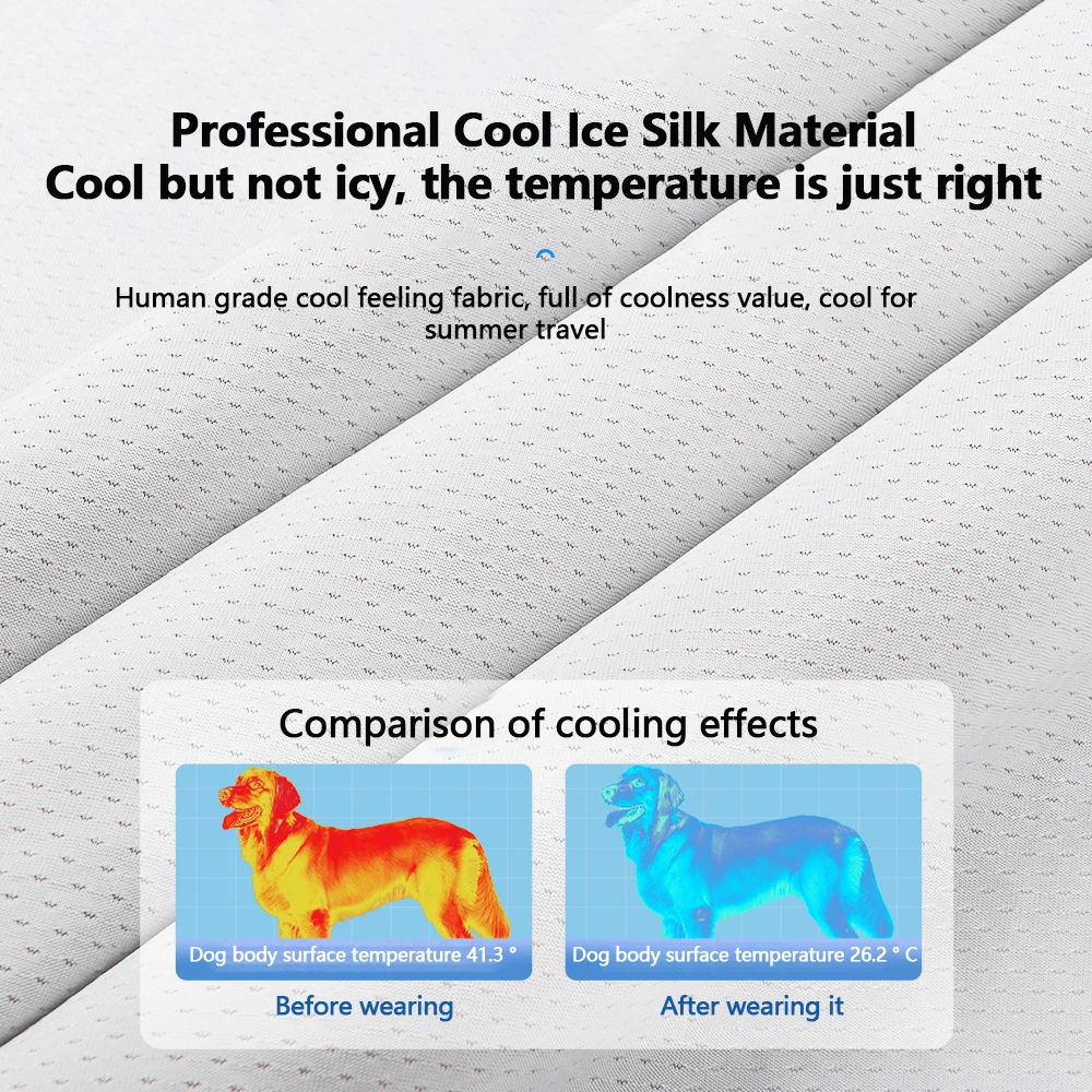 الكلب سترة تبريد تسخير عاكسة تنفس كبير الكلب تسخير الحيوانات الأليفة تبريد السترات للكلاب الكبيرة كلاب أليف الملابس الاشياء