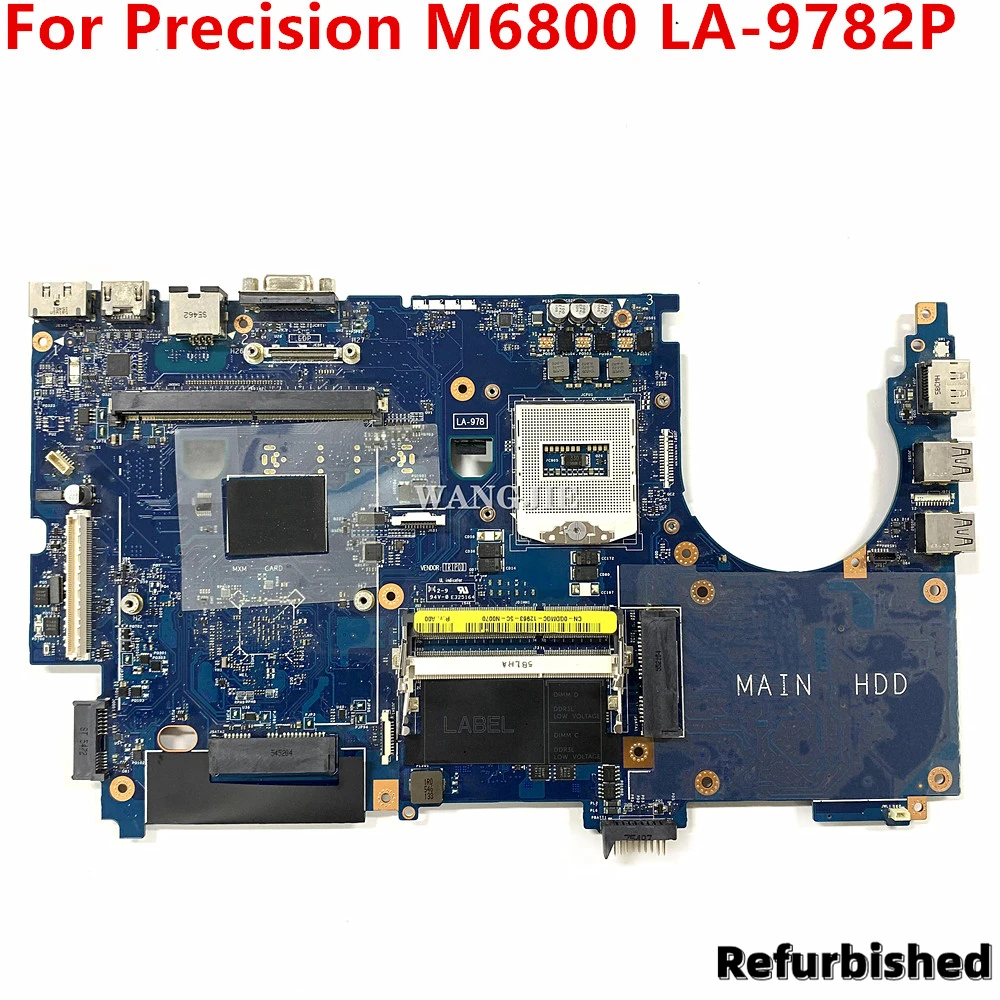 

FOR Dell Precision M6800 Laptop Motherboard GDMGC 0GDMGC CN-0GDMGC PGA947 VAR10 LA-9782P DDR3 Refurbished 100% Working