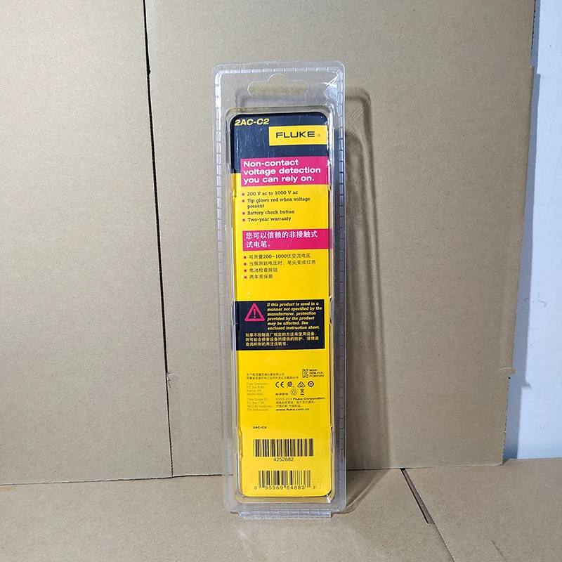 فلوك 1AC/2AC عدم الاتصال الجهد اختبار قلم رصاص VoltAlert™التيار المتناوب عدم الاتصال تستر فولت تنبيه عصا كاشف كهربائي القلم
