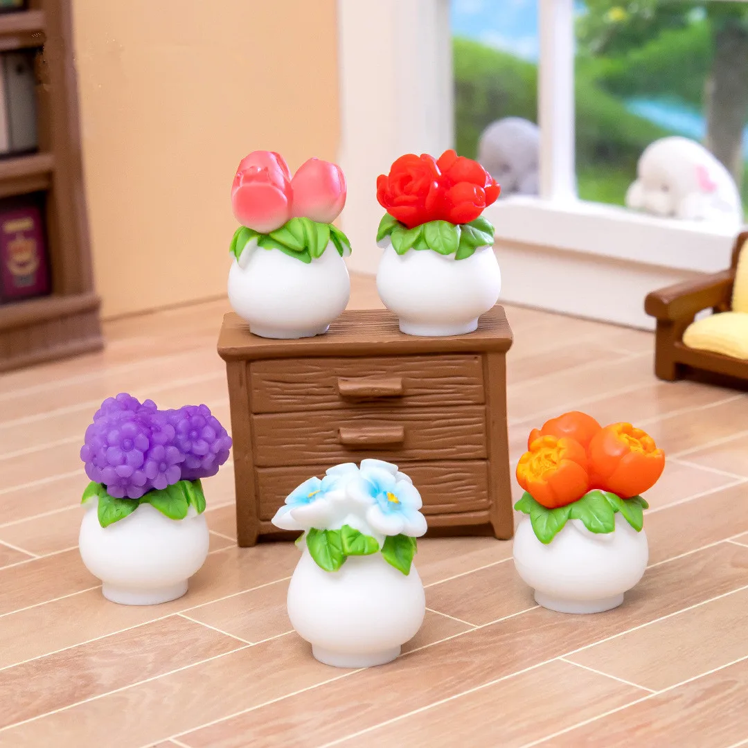 

Figurines Miniatures Simulated Flower Potted Plant Micro Landscape Ornaments For Home Decorations Room Decor DIY Car Accessories