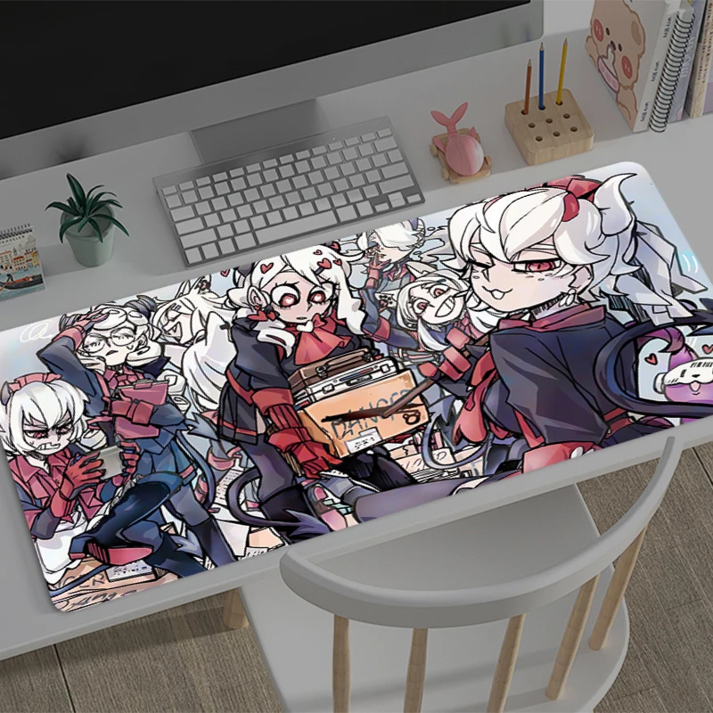 

Mouse Pad Large Helltaker Gamer Keyboard Mat Pads Gaming Desk Protector Laptops Mousepad Deskmat PC carpet gift Anime Mousepad