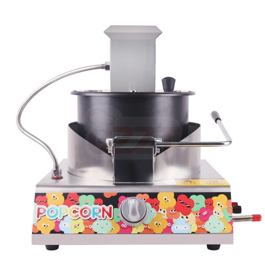 Небольшая настольная промышленная газовая коммерческая машина для попкорна с карамельными шариками для продажи, популярный чайник, кукурузная попкорн, газовая машина для попкорна