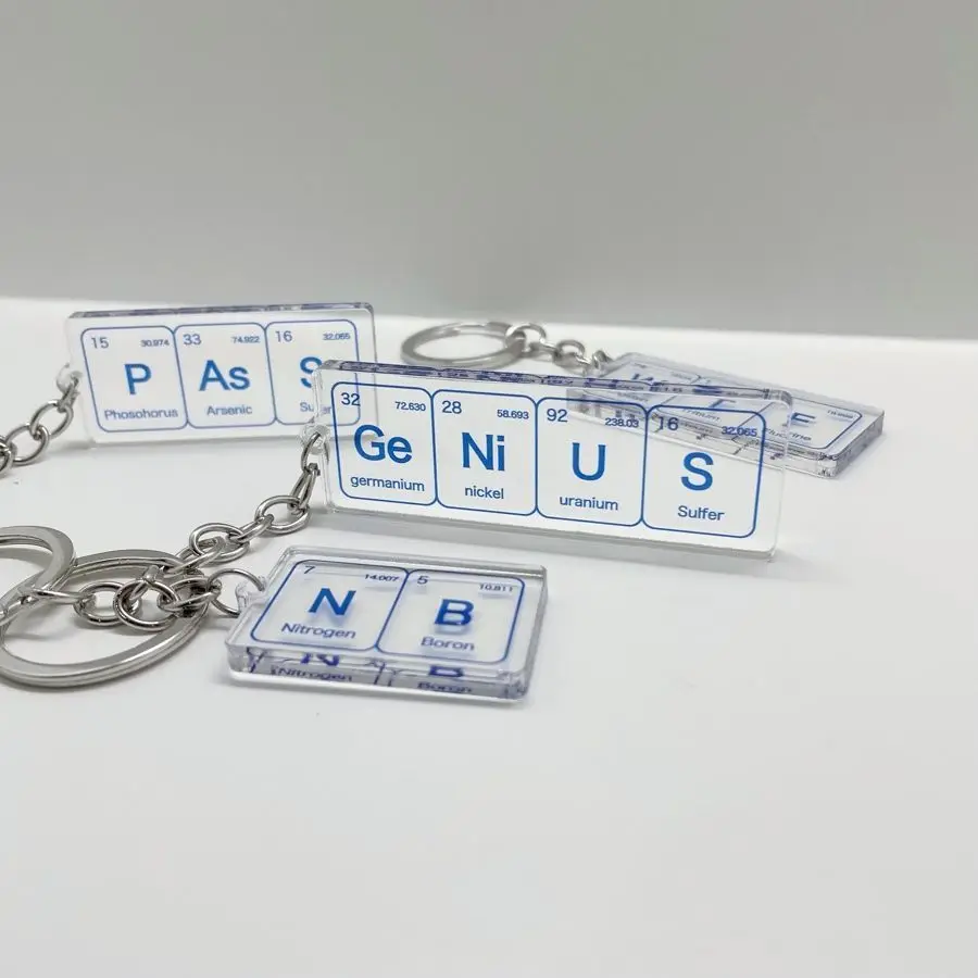 الإبداعية الجدول الدوري المفاتيح عبر الحدود رائجة البيع طالب هدية الاكريليك مفتاح الملحقات دوجي المفاتيح عبقرية الجدول الدوري #4